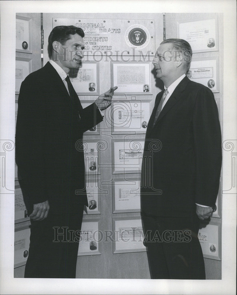 1958 Press Photo RALPH J. LUEDERS GOVERNOR WILLIAM G. STRATTON - Historic Images