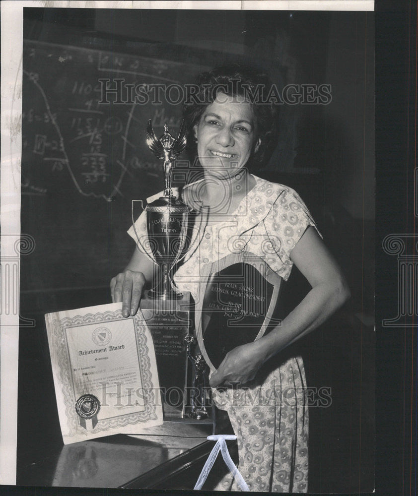 1962 Press Photo Laramie Margaret Lujan ULAC Women Winner Award - Historic Images