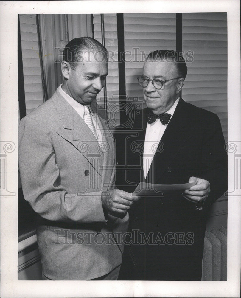 1952 Press Photo Aldo Luisada Cardiology Chicago Dewitt Clough - Historic Images