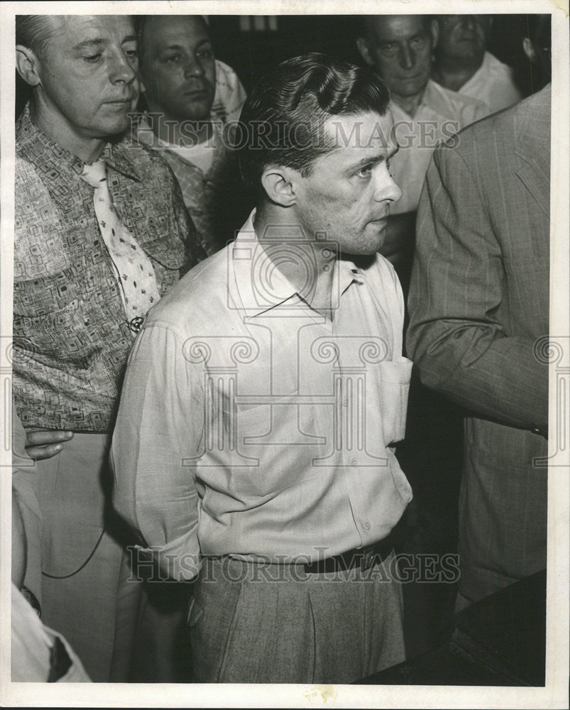 1955 Press Photo Eugene Lowitzki Up For Extortion Attempt Case - Historic Images