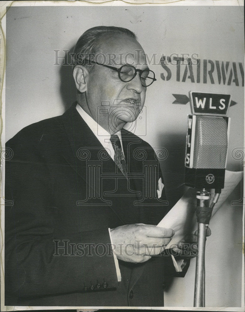 1950 Press Photo Senate Majority Leader Scott Lucas of Illinois - Historic Images