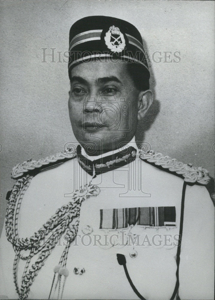 1964 Press Photo Tengku Mohammed Jewa Chief  Malaysia Armed Forces - Historic Images