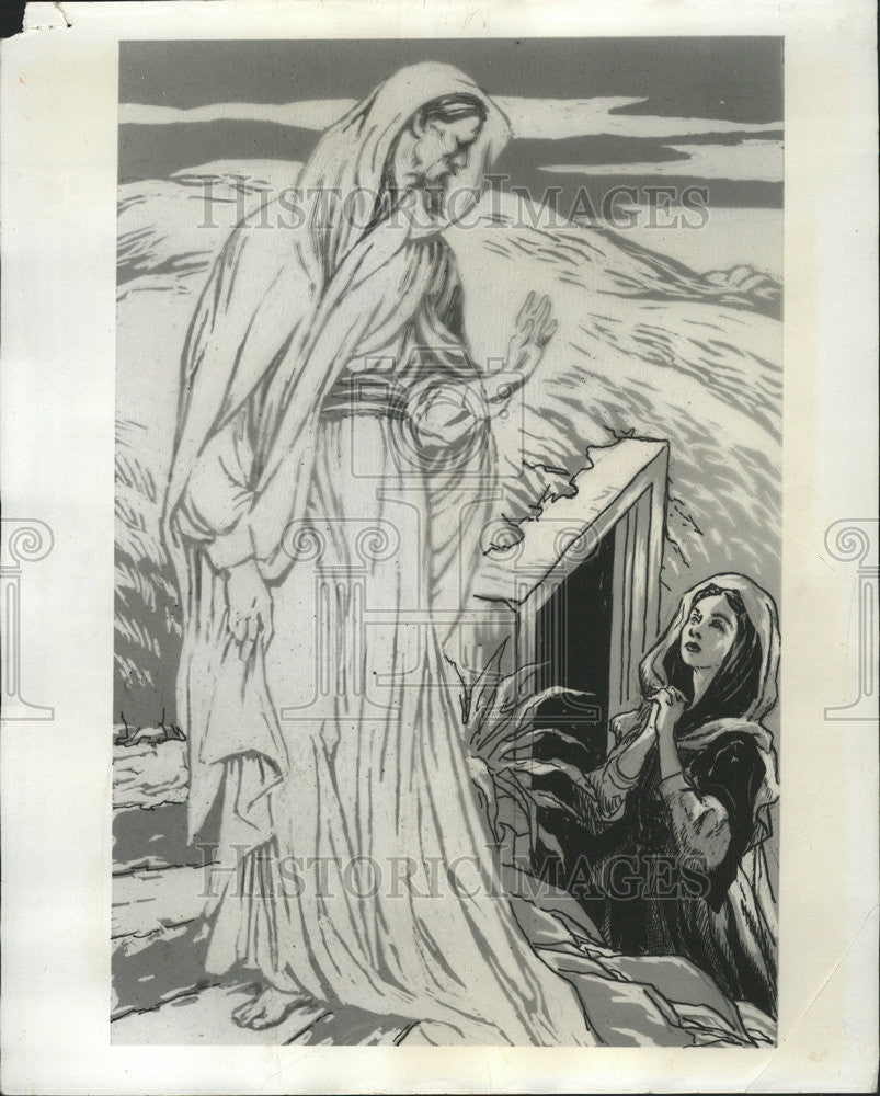 1958 Press Photo JESUS CHRIST MARY MARY MAGDALENE - Historic Images