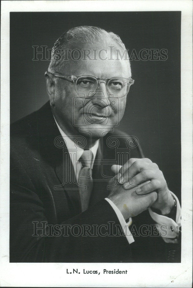 1967 Press Photo Larry Lucos president chief officer Bastian Blessing Co Allison - Historic Images