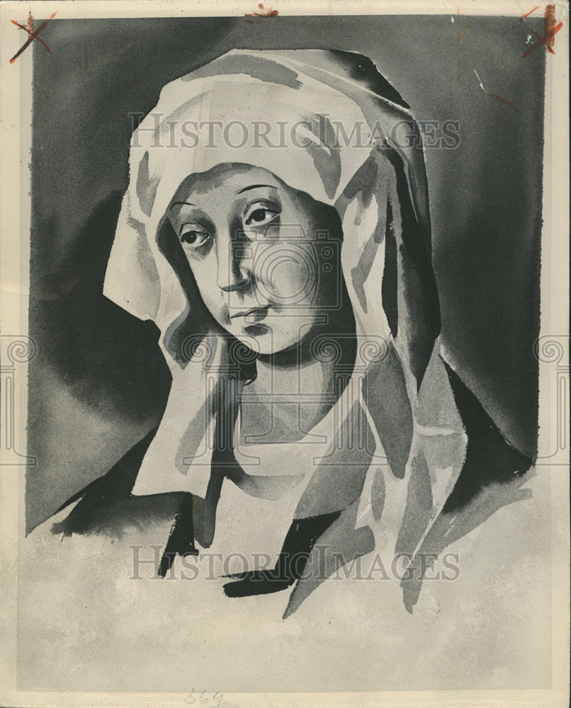 1949 Press Photo Portrait St. Elizabeth - Historic Images