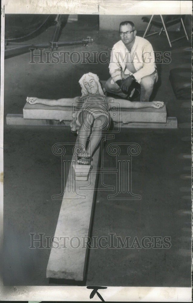 1962 Press Photo Kenneth Gray President of the Superior Skin Divers Club - Historic Images