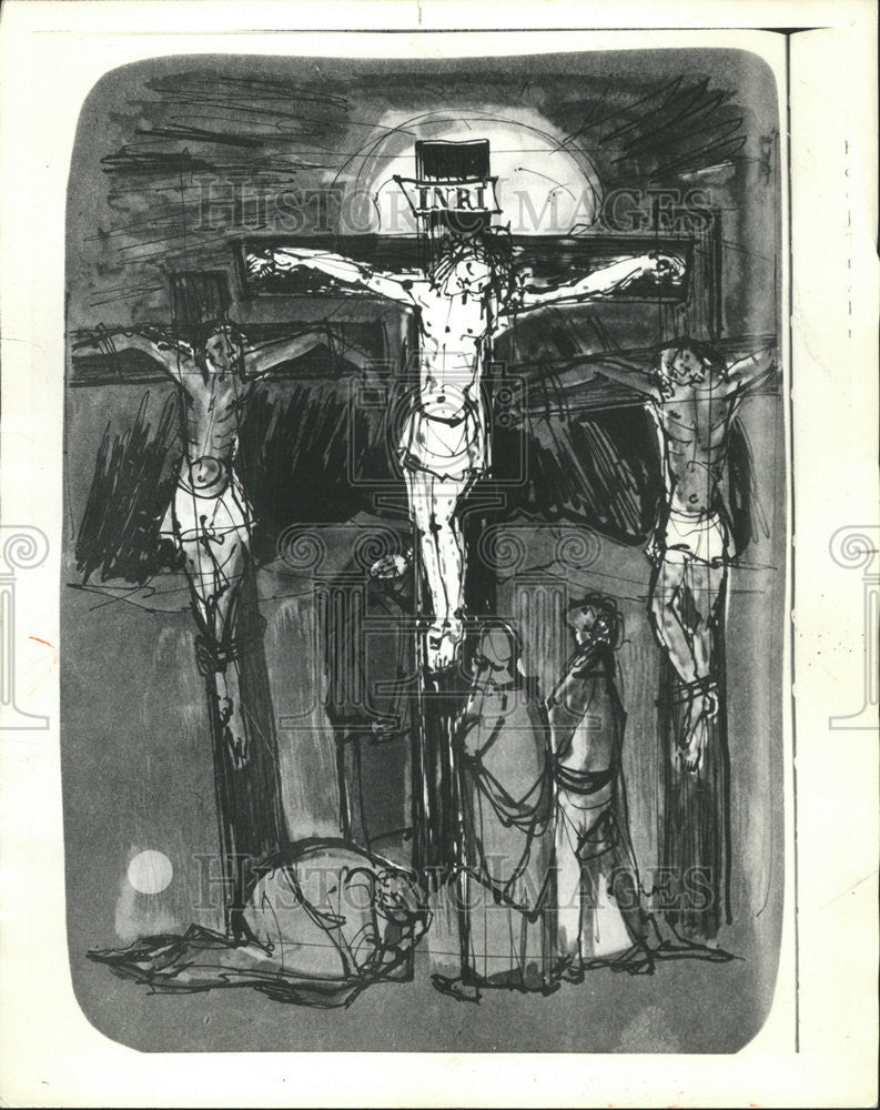 1966 Press Photo CRUCIFIXION JESUS CHRIST - Historic Images