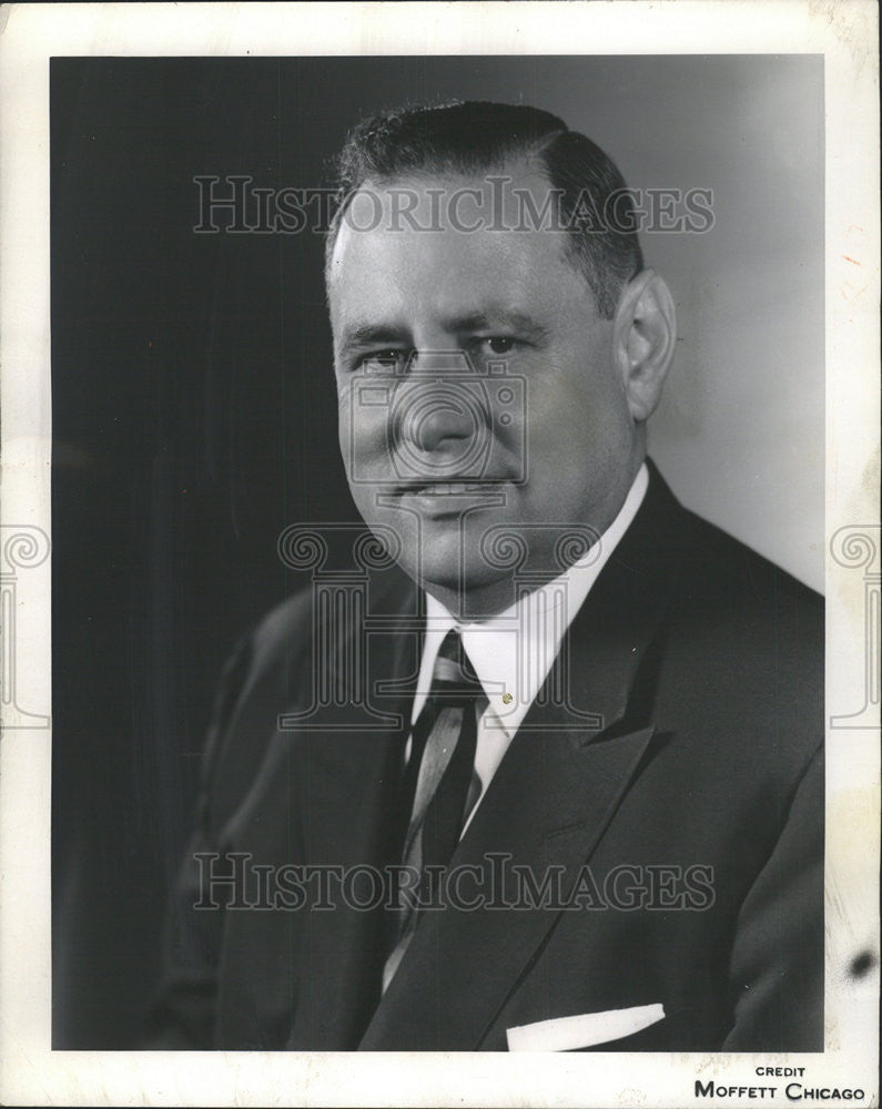 1960 Press Photo Midwest United States Steel Corporation VP Edward Logelin - Historic Images