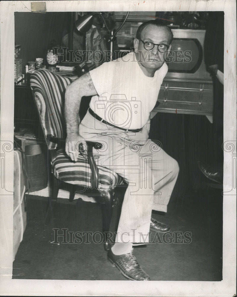 1951 Press Photo Miles Loeffler State Attorney Police Blackwood Gambling Raid - Historic Images