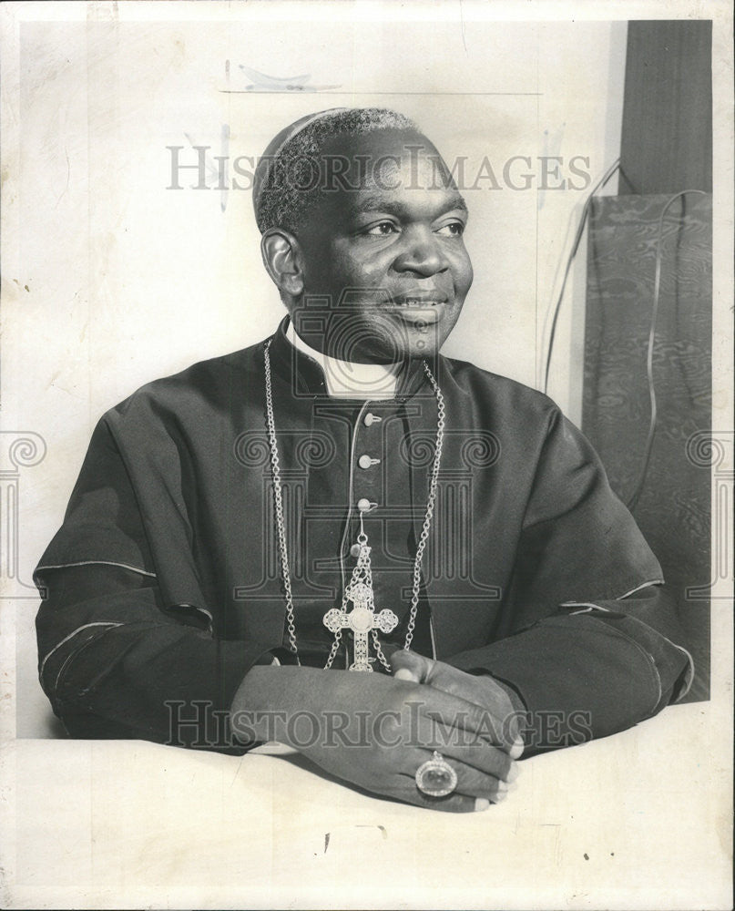 1956 Press Photo Archbishop Joseph Kiwanuka  Roman Catholic Church Uganda - Historic Images