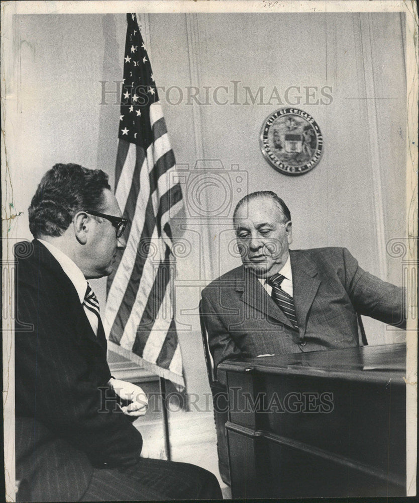 1971 Press Photo Special Presidential Adviser Dr Henry Kissinger - Historic Images