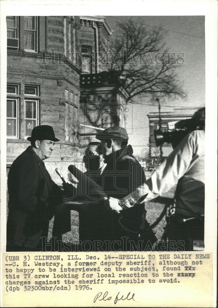 1976 Press Photo CH Westry former deputy sherrif - Historic Images