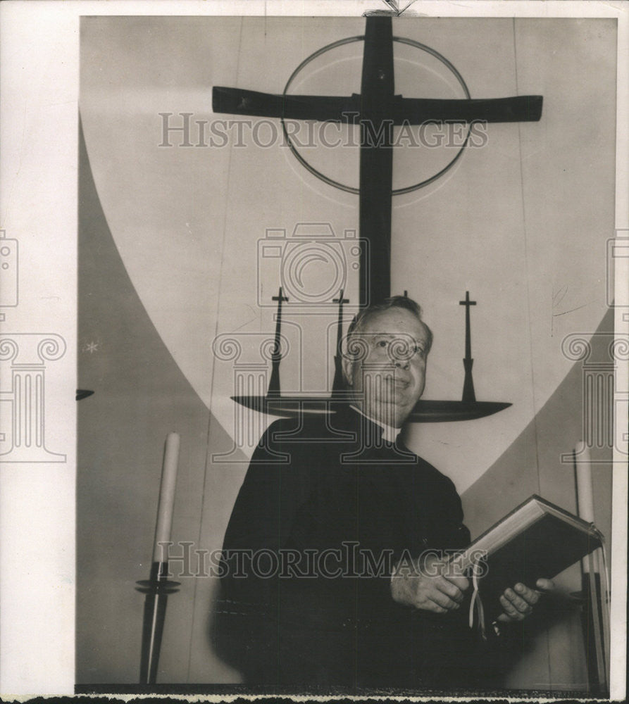 1962 Press Photo Rev. Dr. Franklin Clark president of the Lutheran Church of US - Historic Images