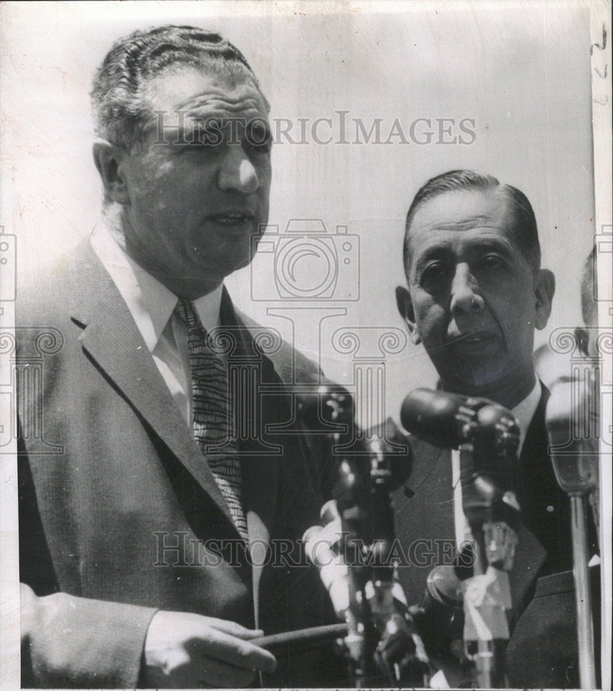 1957 Press Photo Japans Prime Minister Kishi And San Francisco Mayor Christopher - Historic Images