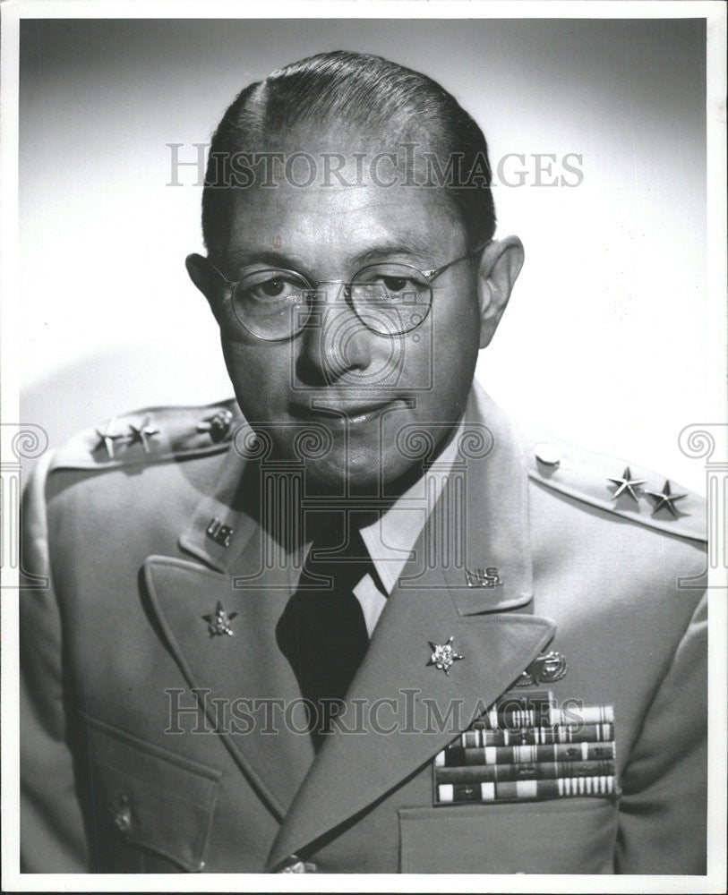 1957 Press Photo Major General Carl Fritzsche Chief of Staff Fifth US Army - Historic Images