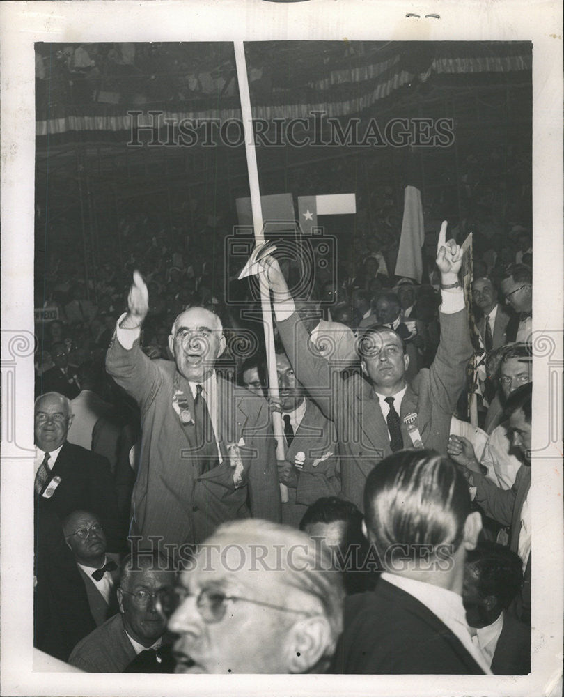 1952 Press Photo Senator Lehman Franklin Roosevelt Jr Democratic Convention - Historic Images