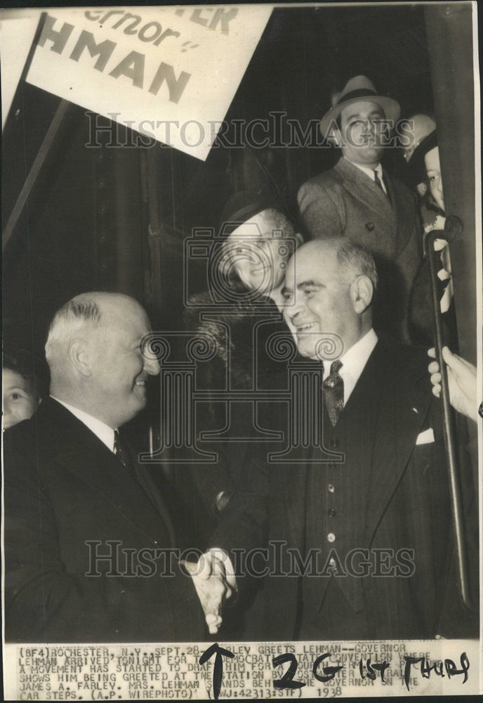 1938 Press Photo Governor Lehman Democratic Convention - Historic Images