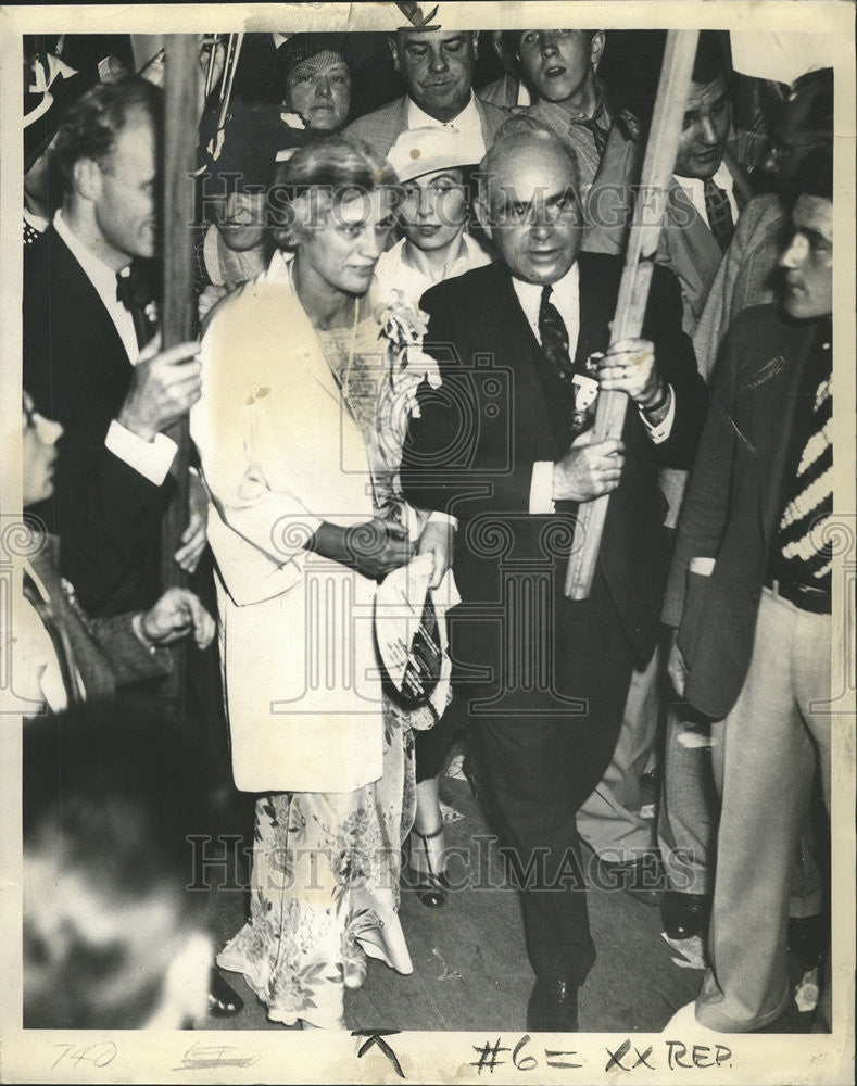 1936 Press Photo Mrs Lehman Dem Nat Convention - Historic Images