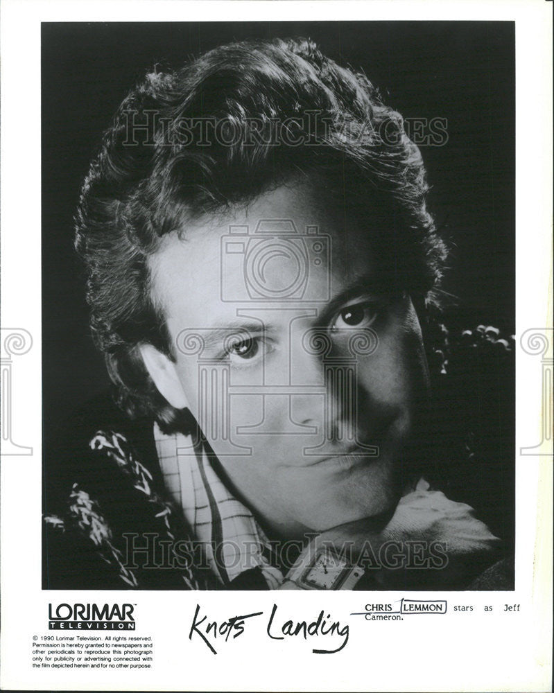 1990 Press Photo Chris Lemmon/American Actor/Knots Landing/Author - Historic Images