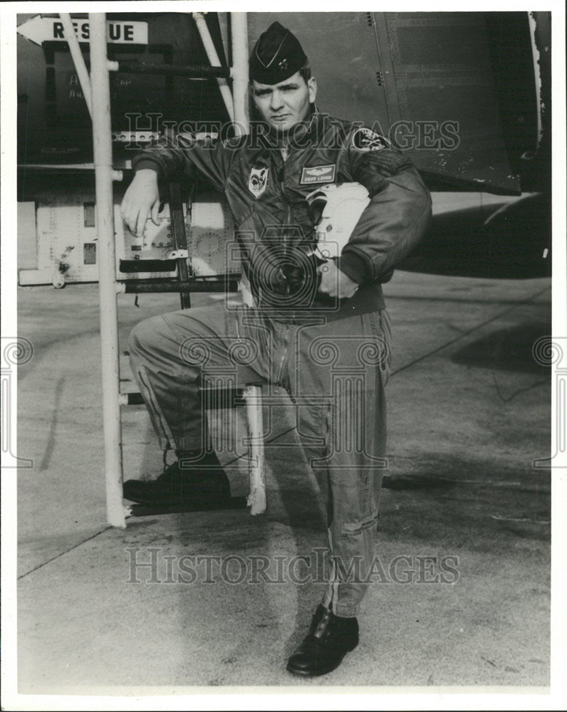 1981 Press Photo Jeffery Lemon/US Air Force/Shot Down In Laos/Missing In Action - Historic Images