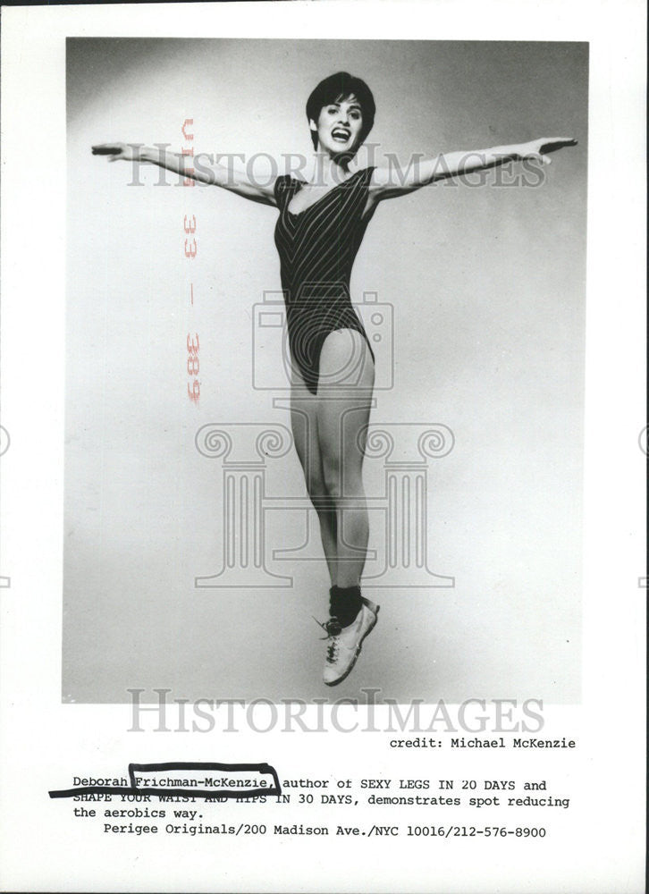 Press Photo Deborah Frenchman McKenzie Author Sexy Legs Madison Aerobics - Historic Images