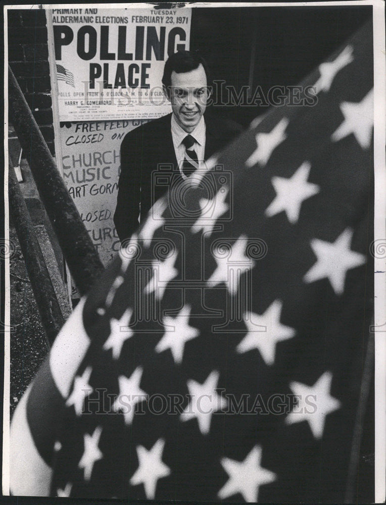 1971 Press Photo Gop Mayoral Contender Richard Friedman - Historic Images