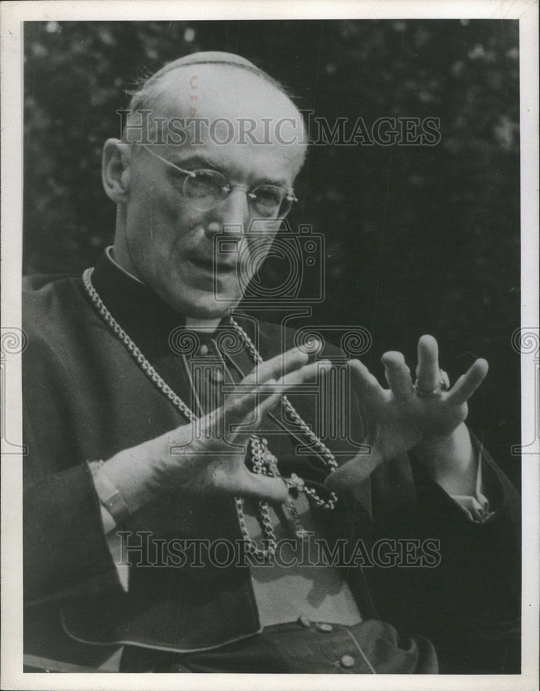 1946 Press Photo Cardinal Frings Christian Democrat Germany - Historic Images