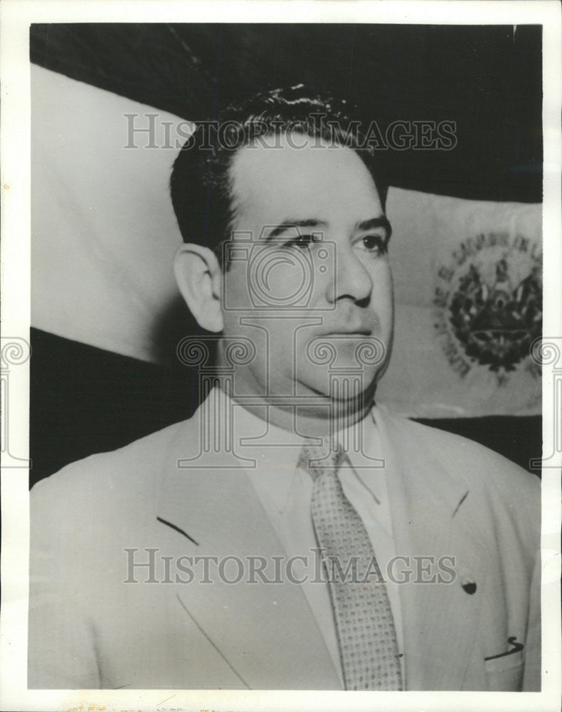 1959 Press Photo Jose Maria Lemus El Salvador's president - Historic Images