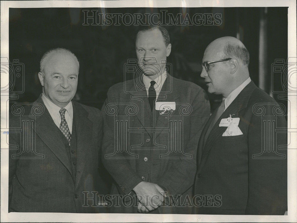 1950 Press Photo Dr. Brock Chisolm of W.H.O. at Easter Seal campaign - Historic Images