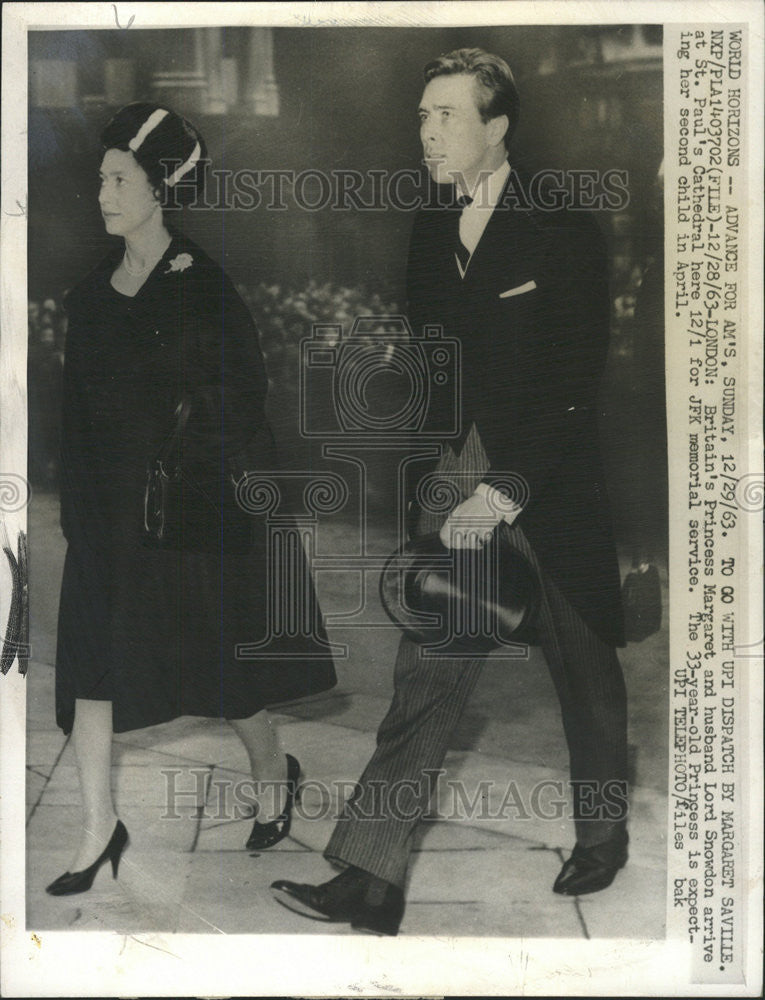 1963 Press Photo Britain&#39;s Princess Margaret And Husband Lord Snowdon - Historic Images