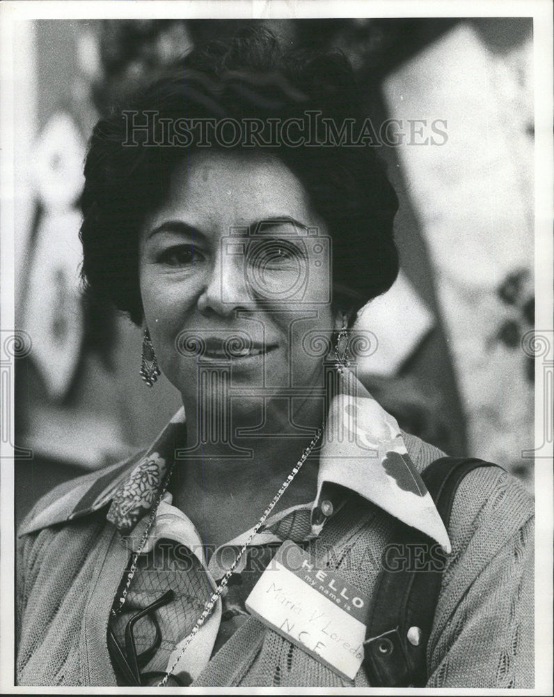 1975 Press Photo Maria Loredo part of bilingual teacher training - Historic Images