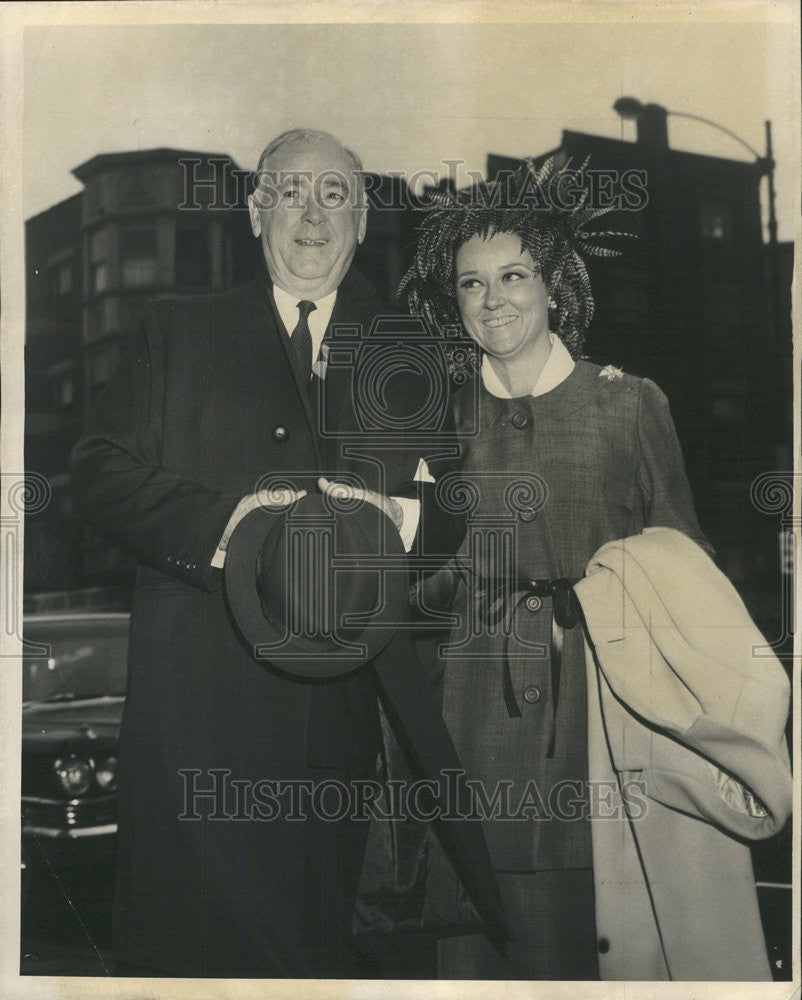 1964 Press Photo Mr And Mrs William A Lee After Wedding - Historic Images