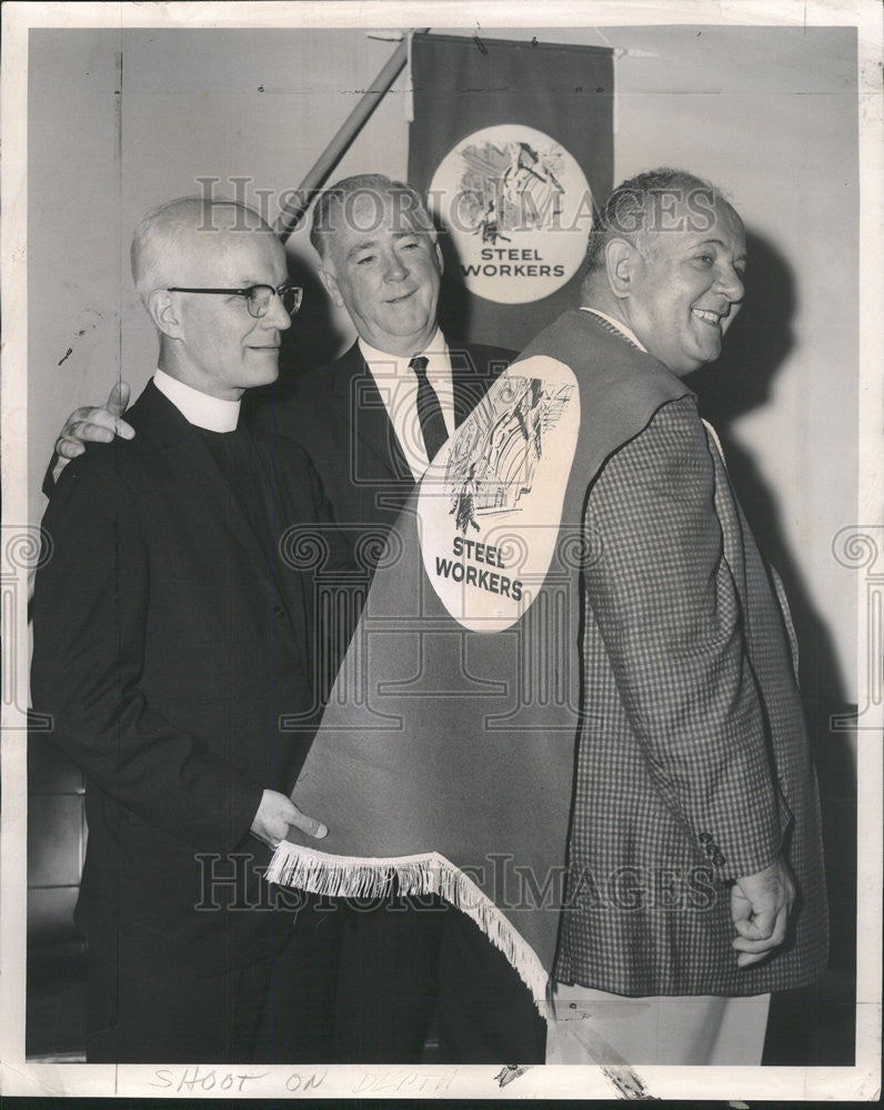 1962 Press Photo Msgr Daniel Cantwell Chaplain Catholic Council Working life - Historic Images