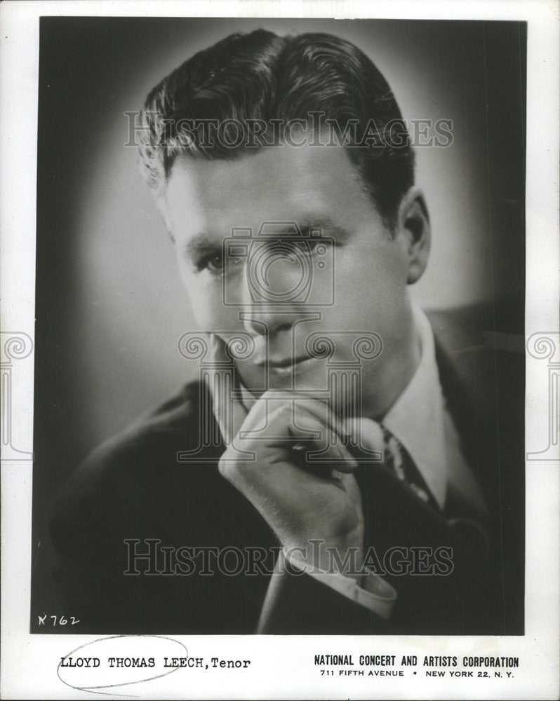 Press Photo  Lloyd Thomas Leech Tenor Musician - Historic Images