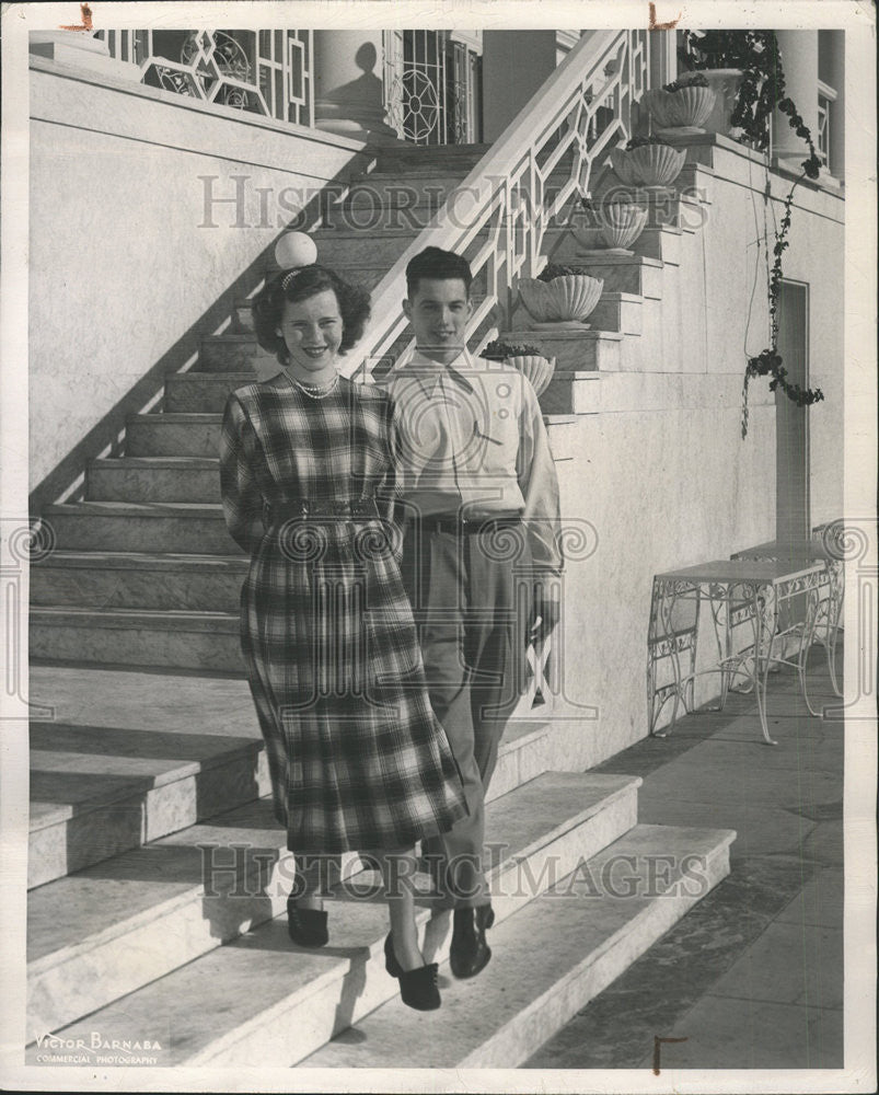 1949 Press Photo Two Whirl Wind Week Bob Leeney Lillian Dworzycki - Historic Images