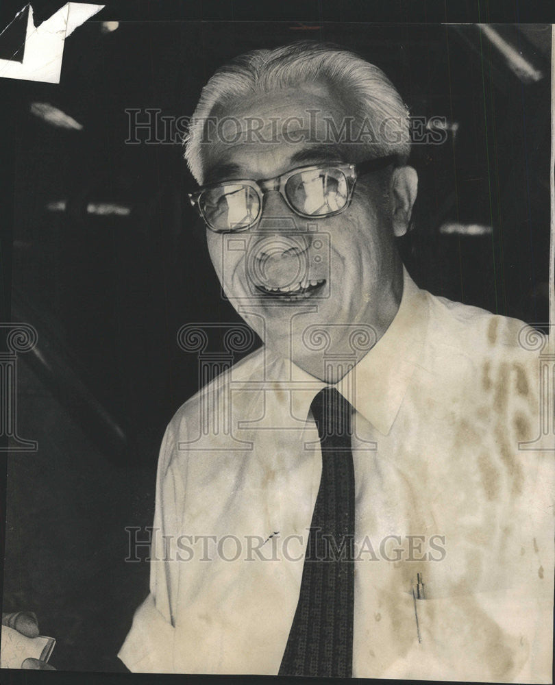 1971 Press Photo Lee Sim Yik Canton Cafe Nixon Bon Huie - Historic Images