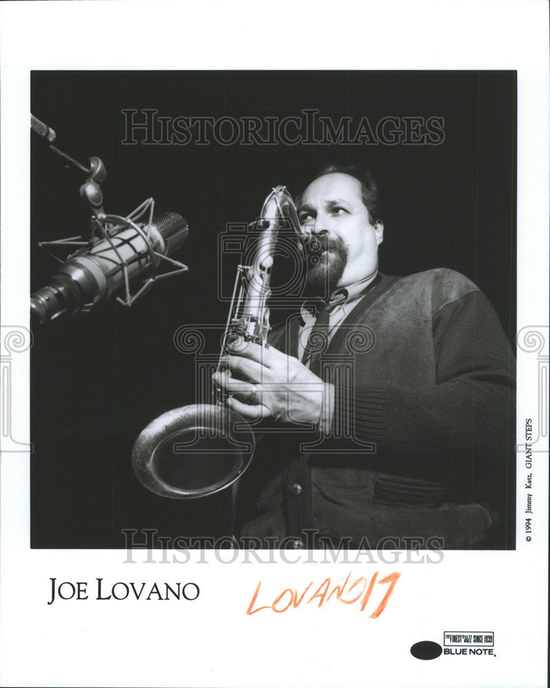 1995 Press Photo Joe Lovano New York Times Saxophone Jazz Tenor - Historic Images