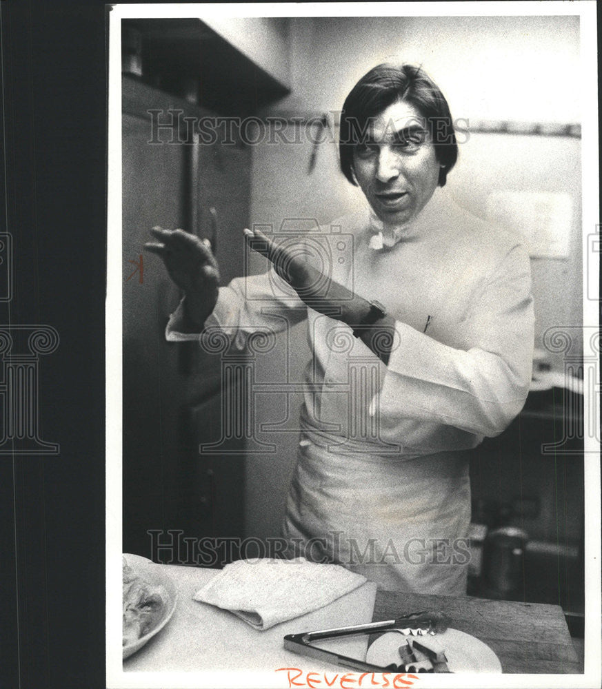 1980 Press Photo Chef Eduardo Lougrini restaurant owner - Historic Images