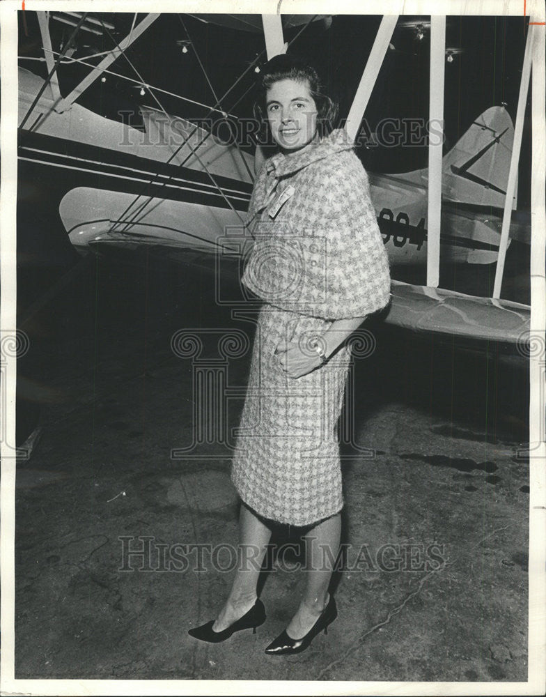 1966 Press Photo Mrs John Lee late movies TV aviatrix  John Louis Committee - Historic Images