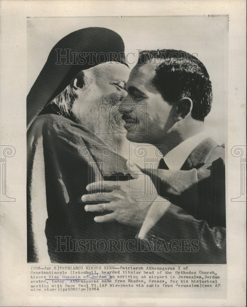 1964 Press Photo Patriarch Athenagoras Constantinople Orthodox Church - Historic Images