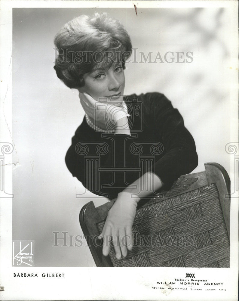 1962 Press Photo Actress Barbara Gilbert In Put It In Writing - Historic Images