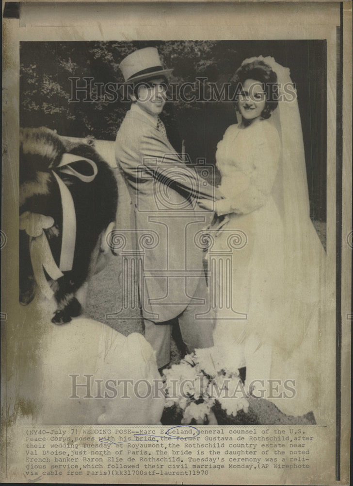 1970 Press Photo US Peace Corps General Counsel Marc Leland - Historic Images