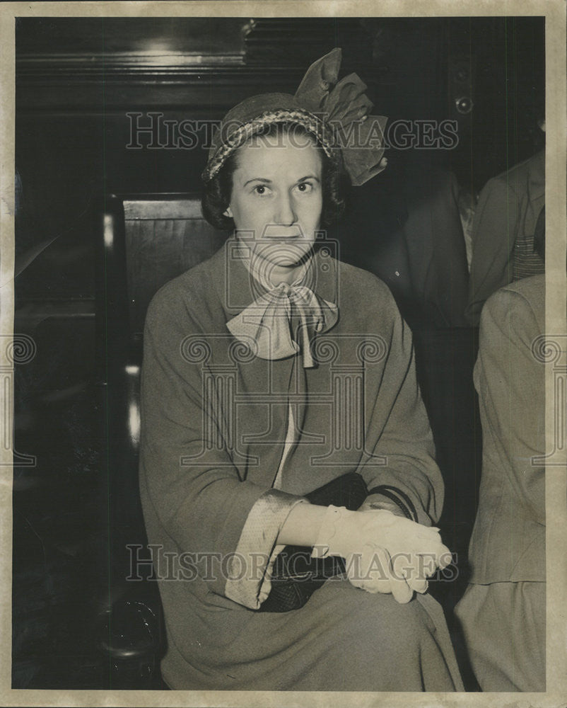 1952 Press Photo Velve Lehman Sedgwick Divorce George Lehmann Bolton - Historic Images