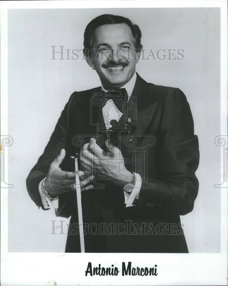 1980 Press Photo Antonio Marconi Italian Violinist - Historic Images