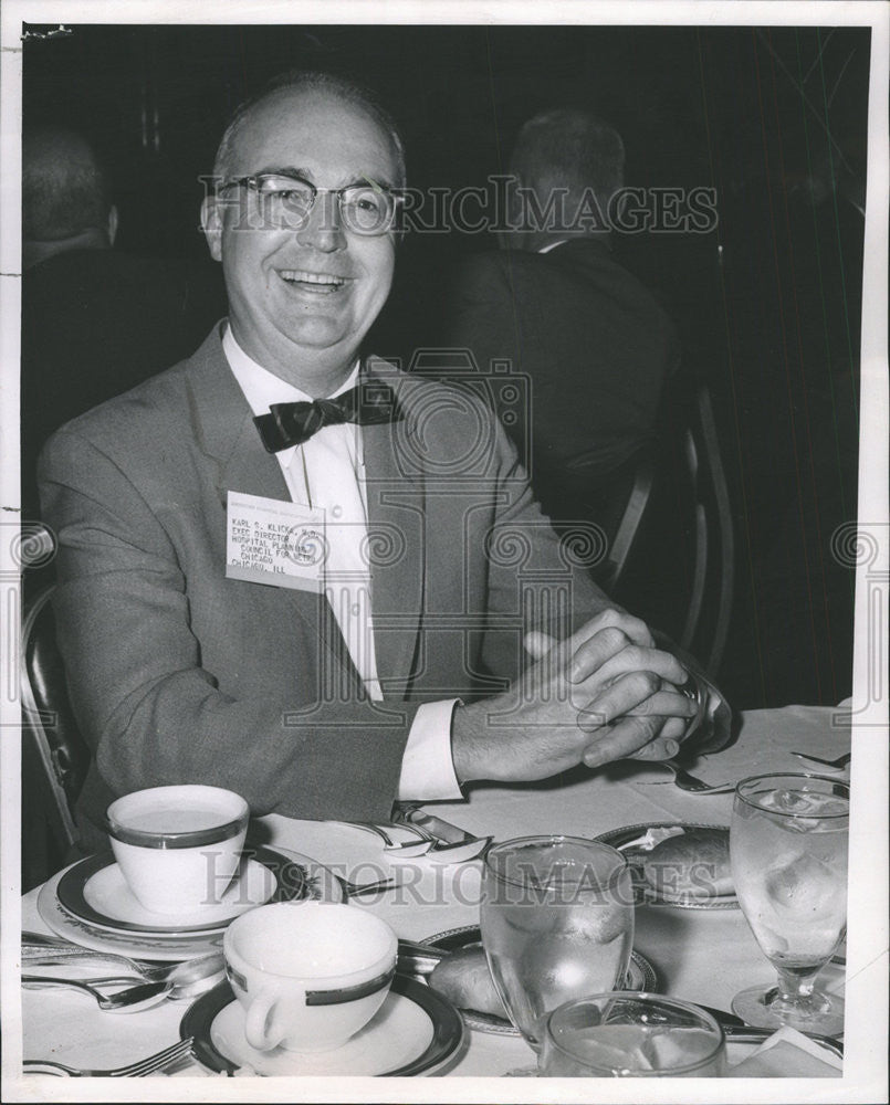 1962 Press Photo Karl Klicka, director of the Hospital Planning. - Historic Images