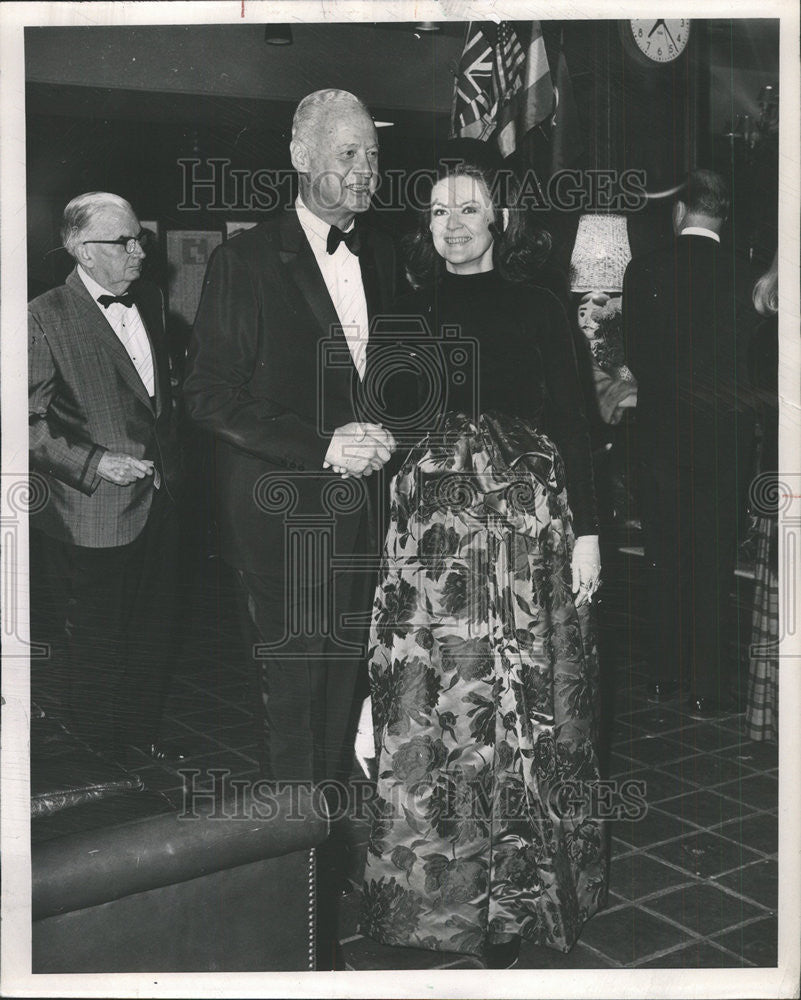 1968 Press Photo Gardner Stern Francis Klimley Chicago Heart Association Dinner - Historic Images