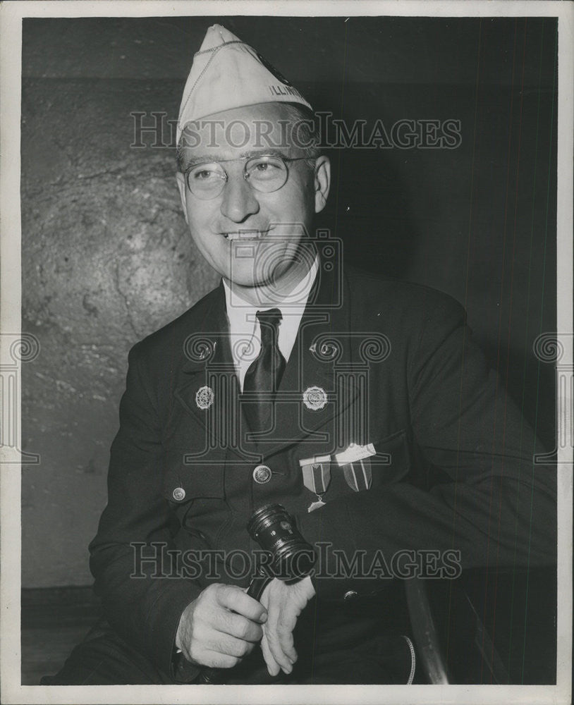 1946 Press Photo William Kleuskens Commander - Historic Images