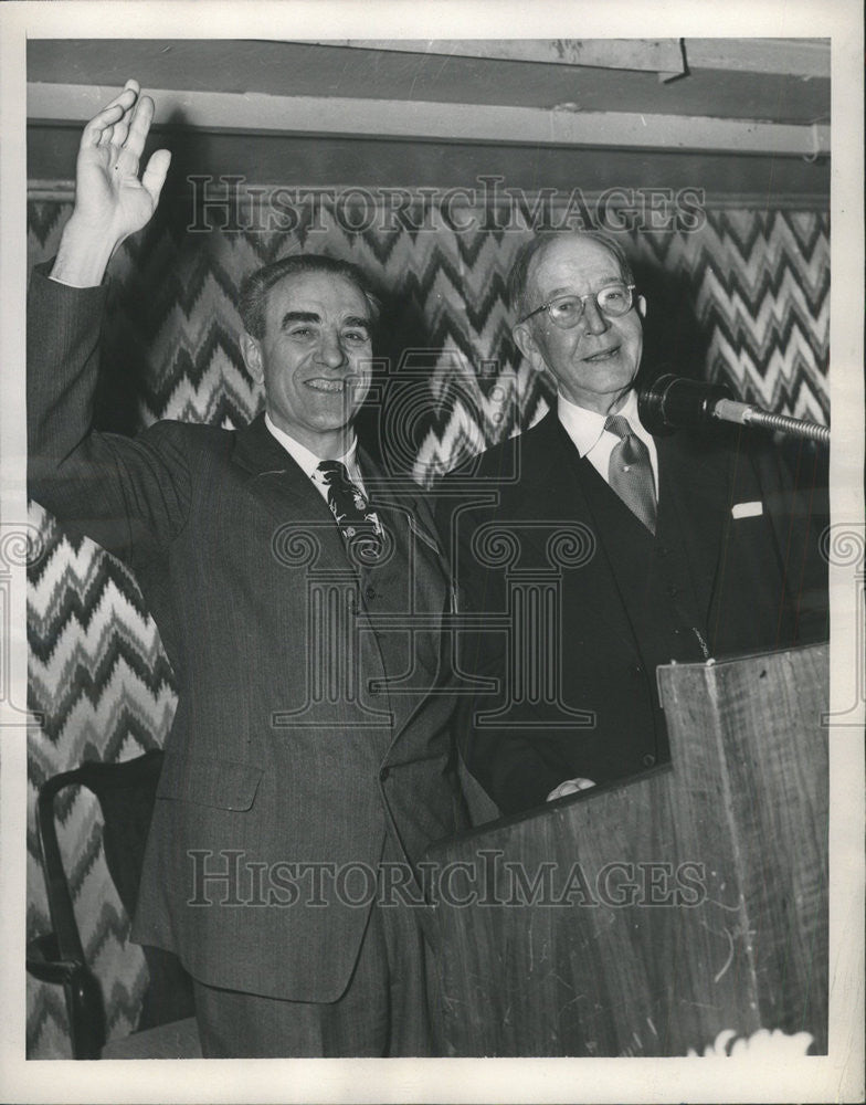 1947 Press Photo Allen Kline Des Noines Chicago American Bureau Federation - Historic Images