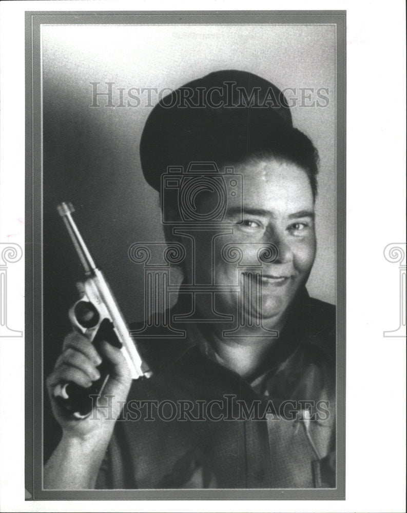 1990 Press Photo Florence King, author. - Historic Images