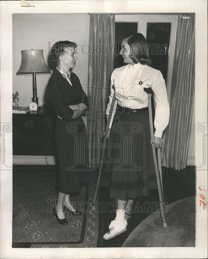 1954 Press Photo Mrs. Garfield King Mrs. H. Boyd Edwards JR - Historic Images